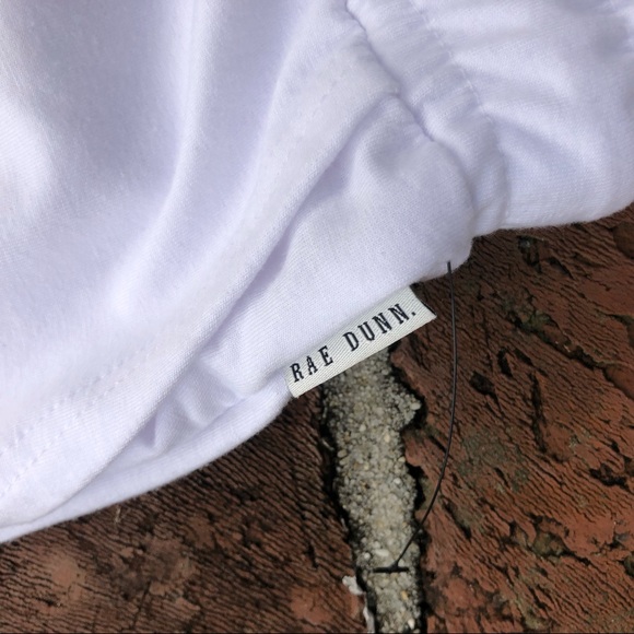 Rae Dunn white with hearts lounge pants size S - Picture 5 of 8